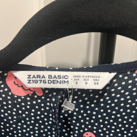 Zara basic Flamingo Romper - SMALL - Picture 3 of 3